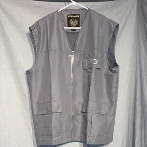 Men's Gray Utility Vest by Avirex